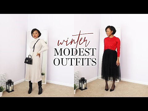 Modest Outfits for Winter 2020 | Modest Dress for Women Lookbook
