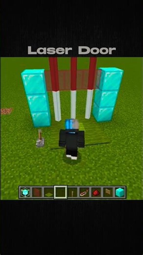 Minecraft Bedrock Laser Door Build Tutorial📺 #shorts #minecraft #tutorial #gaming #mojang