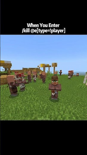 Minecraft mobs kill command moments