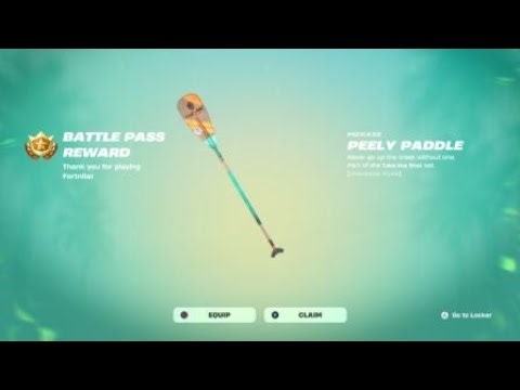 Fortnite Pickaxe: PEELY PADDLE ( Take the Shot set )