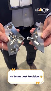 This is insanely precise CNC machining. Watch closely and see if you can spot the seam. 😳 | Startup Selfie