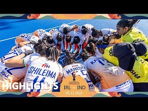 FIH Hockey Women's Junior World Cup 2025 Chile: Game 25, Highlights: Ireland vs India