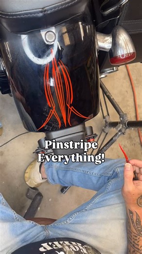 Motorcycle paint & pinstriping | If you don’t go for it you’ll never have it. . . . #magicpinstriping #motorcycle #pinstriping #custompaint #harleydavidson | Instagram