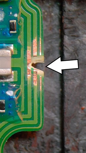 Broken Trace Repair #mobilerepair #technology