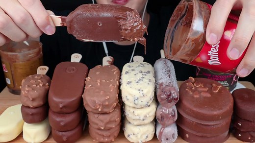 Indulging in Chocolate Ice Cream Mukbang ASMR Experience