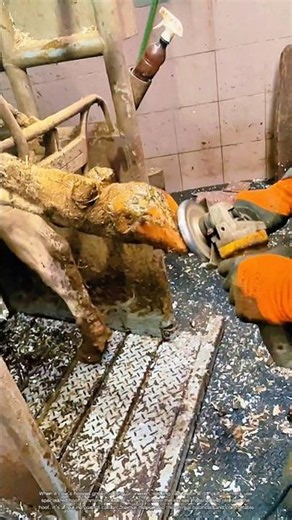 How Farmers Trim a Cow’s Overgrown Hooves #rurallife #livestocklife #farming