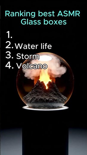 🌊 Ranking Best ASMR Glass Boxes | Lake, Water Life, Storm & Volcano | 8K Visual Sound Experience