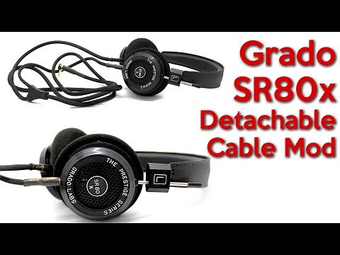 Grado SR80X Detachable cable mod and a look at changes in the design