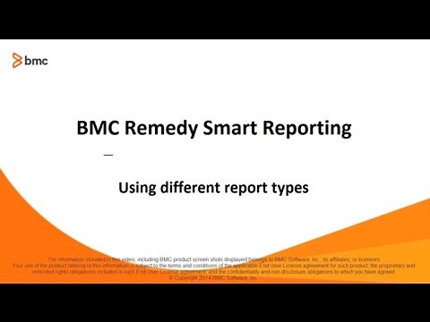 BMC Remedy Smart Reporting 9.0: Available report types
