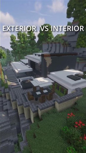A mansion in pure Black & White in Minecraft - but the design will blow your mind