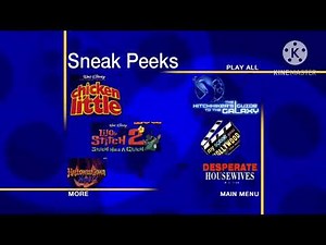 Sneak Peeks Menu to Desperate Housewives: The Complete 1st Season 2005 DVD (June 28, 2005 version)