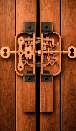 How This Wooden Auto-Key Lock Works | Inside View