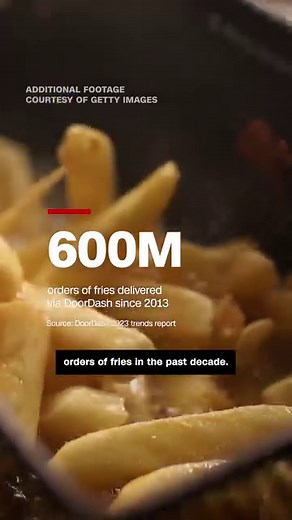 60K views · 218 reactions | These were the top 10 most ordered food items on DoorDash this year, according to the company’s 2023 trends report. From pizza to cobb salads, see if your favorite foods ended up on the list. (We promise not to judge your soggy fries.) | CNN | Facebook