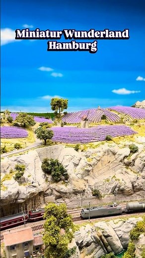 Miniatur Wunderland Hamburg – Provence Lavender Fields, Spinning Windmill & Model Train