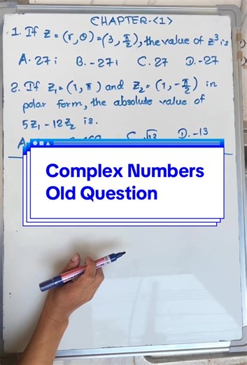 Understanding Complex Numbers: Solving Old Questions