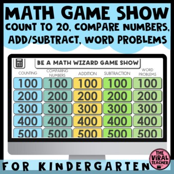 Kindergarten End of Year Math Review Game Show