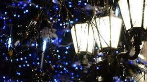 Lamps and blue lights - Free Stock Video