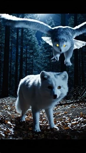 “Owl Night Ambush on Fox | Silent Predator Strike in Moonlight”#owlattackfox #sgorts #youtubeshorts