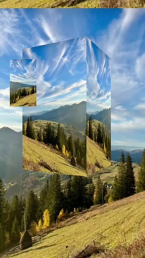 Serene 3D Landscape of Nature's Elements
