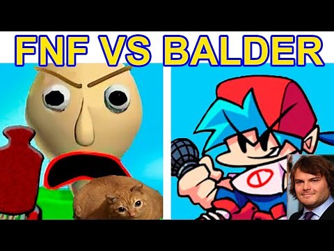 Friday Night Funkin' VS Baldi's New Vase | Jake Black | GWA GWA | (FNF MOD) (Vs Balder FULL)