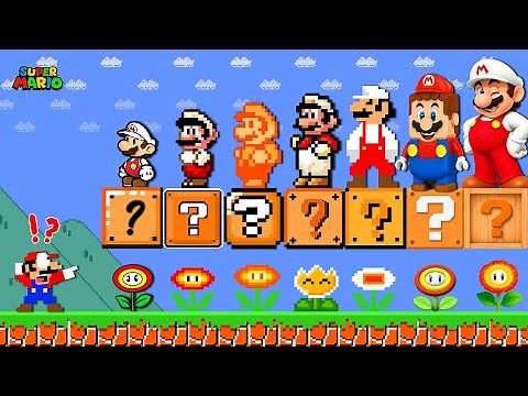 Evolution of Super FIRE Flower in Super Mario Bros Game | Game Animation