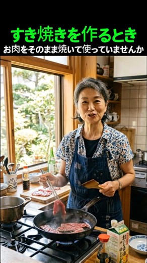 There's a reason why you shouldn't start cooking sukiyaki by grilling the meat first.