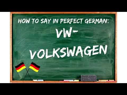 How to say in perfect german pronunciation: VW-Volkswagen (carproducer)