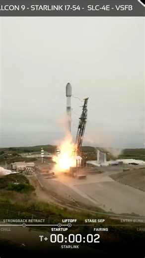 Lift-Off Falcon 9 - Starlink 17-54 - SLC-4E - Vandenberg Space Force Base, CA - June 15, 2026