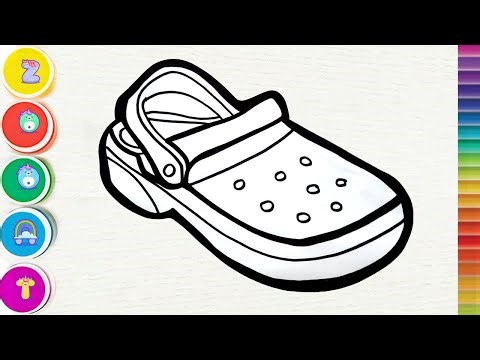 How to Draw a Crocs | Easy Step By Step | Easy Drawings for Beginners
