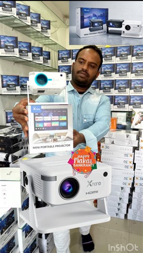 JVS MOBILE JONE on Instagram: "New projector 8k x nano projector 😍… . Mini portable projector short throw ₹4999/- . Please do follow my page @jvs_smart_jone . . . Xnano projector us model just ::: ₹4999/-😍😍 . . Online orders 9059050115☎️8977330115 ☎️(10am -8pm ) only . . Cash on delivery 🚚. Also available. . . Offline store 🏬 address ::: Rajam Vizianagaram district 542127 Andra . . . Brightness: Most models are rated around 300–500 ANSI lumens, making them best suited for dark environments;