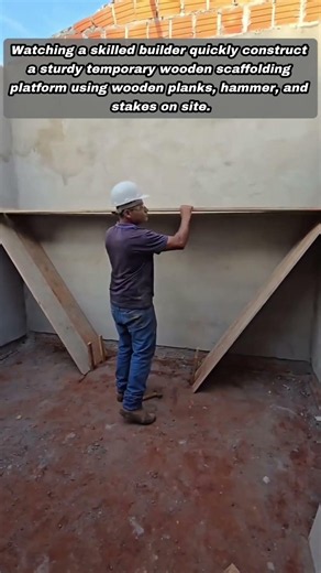 Smart Builder Shows How To Build Strong Wooden Scaffolding