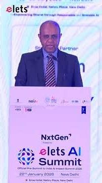 How AI Can Transform Water & Sanitation Services | Ashok K.K. Meena | Elets AI Summit 2026