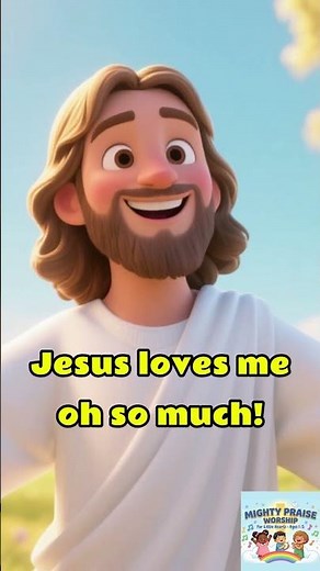 "Jesus Loves Me 🎵 Christian Sing Along for Kids | Mighty Praise Worship"