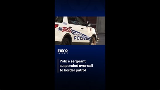 A Detroit police sergeant and officer were suspended without pay after the department chief said they contacted immigration authorities during a traffic stop. | FOX 2 Detroit