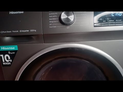 how to use a hisense washing machine//10kg automatic front load washing mashing review/demo#hisense