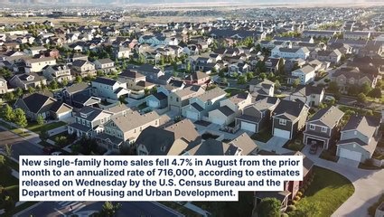 New US Single-Family Home Sales Fall From Prior Month — But Are Up From A Year Ago As Mortgage...