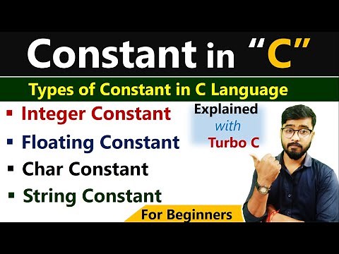 What is Constant in C Language | Types of Constant | By Rahul Chaudhary