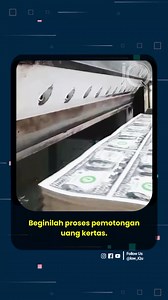 Mesin pemotong uang kertas adalah perangkat khusus yang digunakan di percetakan uang untuk memotong lembaran besar uang menjadi ukuran standar. Mesin ini didesain untuk bekerja dengan presisi tinggi dan kecepatan tinggi, karena kesalahan kecil saja bisa membuat uang tidak layak edar. Berikut beberapa hal penting tentang mesin ini: 1. Nama Umum Disebut "Guillotine Cutting Machine" atau "High Precision Currency Cutting Machine". Untuk skala industri, kadang disebut juga "Cross Cutter" karena mampu