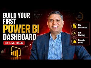 Build Your First Power BI Dashboard LIVE — No Formulas, No Coding, Just Drag & Drop