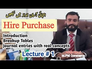 hire purchase | accounting for hire purchase | hire purchase b.com | advanced accounting