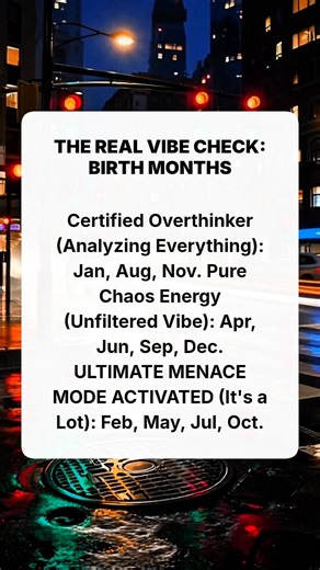 Life story | the real vibe check: birth months #quotes #stories #information | Lin Chong Page