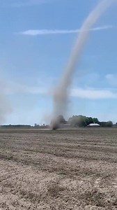22K views · 873 reactions | Check out these twin dust devils yesterday near Chatham-Kent, Ontario, Canada! Permission: Chris Ro | Live Storm Chasers | Facebook