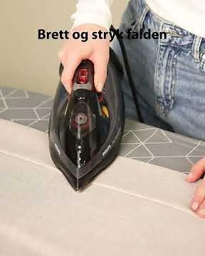 Legge opp gardiner med stryketeip/sømfix