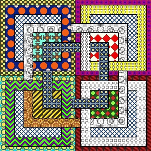 Abstract art color by number #abstractart #zencolor #colorbynumber #endof2025