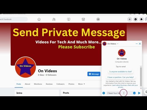 How To Send A Private Message To A Facebook Page (2023)