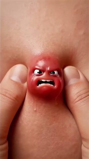 a pimple crying