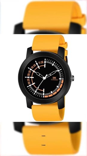 IIK COLLECTION Watches For Men Round Numerical Dial Watch With Silicon Strap Long Battery Life St...