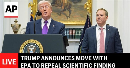LIVE: Trump announces move with EPA to repeal scientific finding