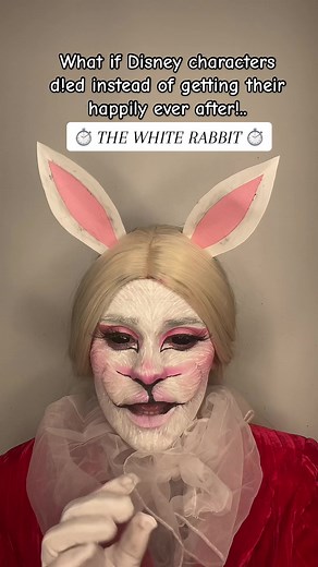 Disney Makeup Transformation: The White Rabbit Face Paint