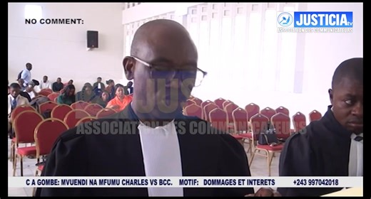 CA Gombe : Mvuendi Na Mfumu Charles poursuit la Banque Centrale du Congo pour dommages et intérêts Suivez l’intégralité : https://youtu.be/IqREjNJPglU | Justicia TV